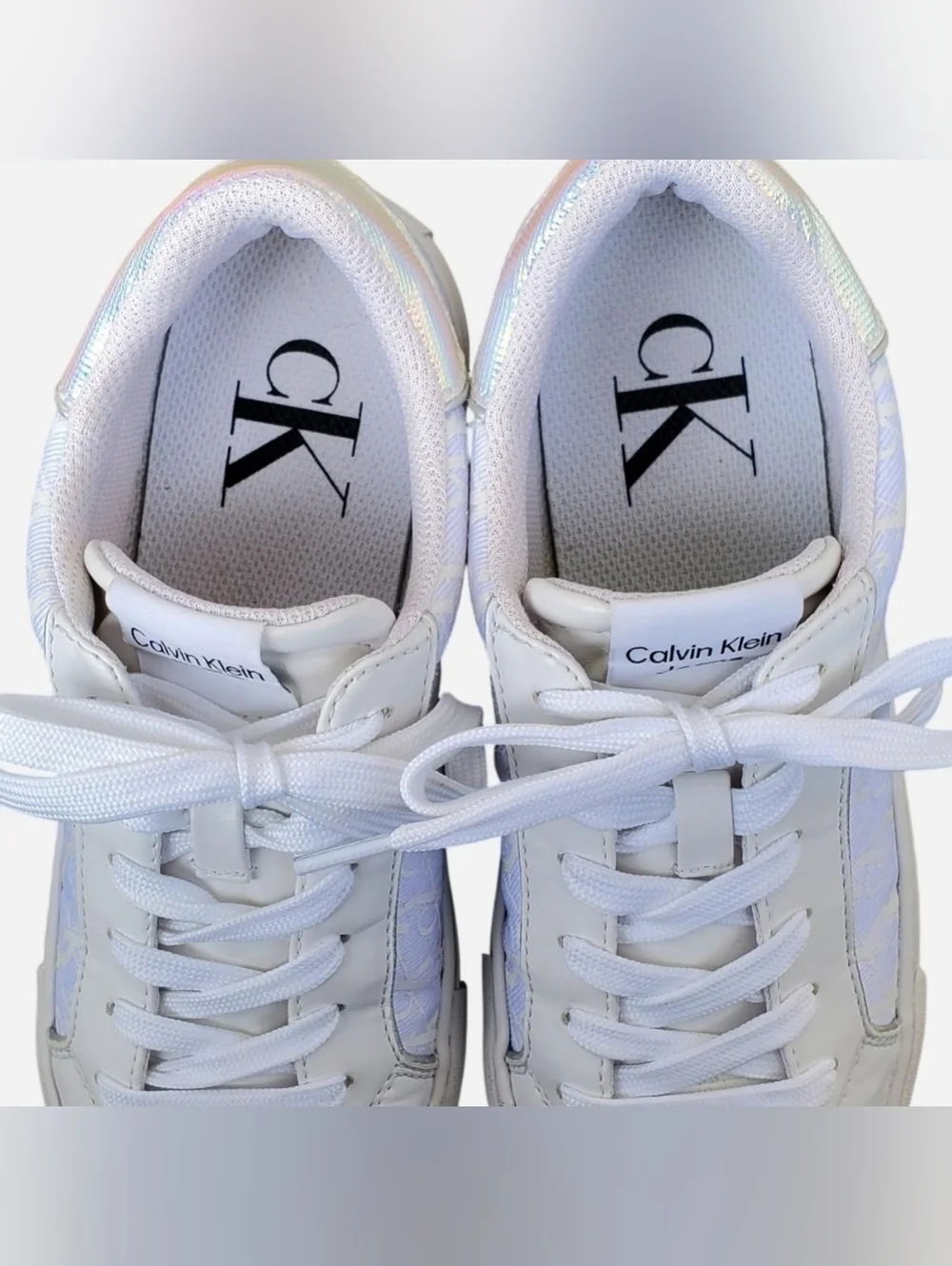 Calvin Klein Women's Charli Logo Lace-up Sneakers US 6.5